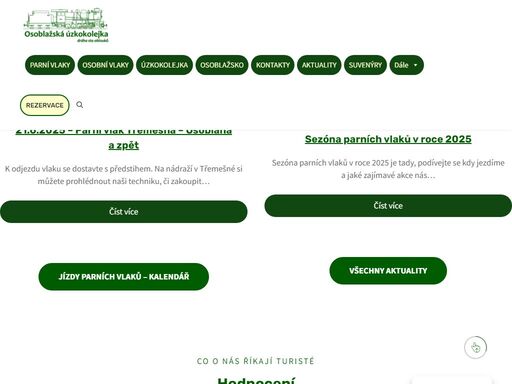 tuto unikátní úzkorozchodnou dráhu s rozchodem 760 mm najdete v západní části moravskoslezského kraje, v osoblažském výběžku. na normálněrozchodnou síť je trať napojená ve stanici třemešná ve slezsku, ležící 17 km severozápadně od krnova.