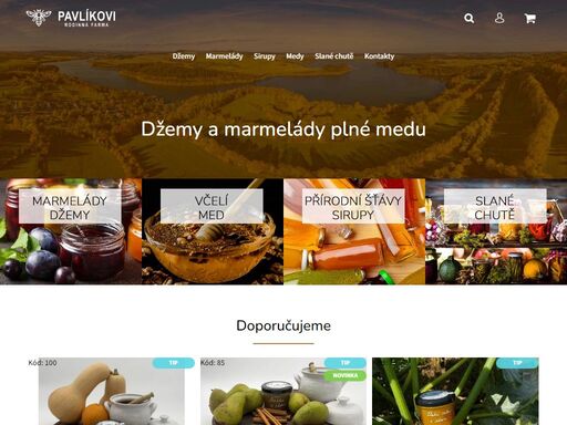 džemy plné medu a med z nízkého jeseníku. poznali se, zamilovali se, vzali se a založili rodinu. postavili dům, zasadili strom a založili farmu.  
začali prodávat džemy plné medu a medové dobroty.





 