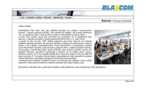 blaucom - prodej, pronájem a servis výpočetní techniky, tiskáren, kopírek a vybavení kanceláří.