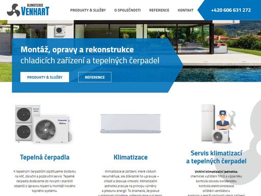 montáž, opravy a rekonstrukce chladicích zařízení a tepelných čerpadel.