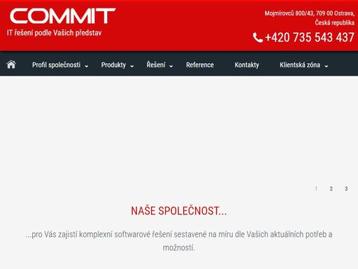 commit, spol.s.r.o. - dodavatel informačních systémů založených na databázových a vývojových produktech firmy oracle.