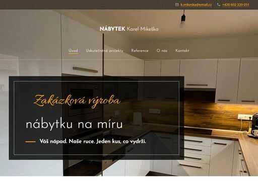 každý kus nábytku vyrábíme na míru podle přání zákazníka. podívejte se na ukázky naší práce – kuchyně, skříně, ložnice i venkovní stavby, vše s důrazem na kvalitu a detail.