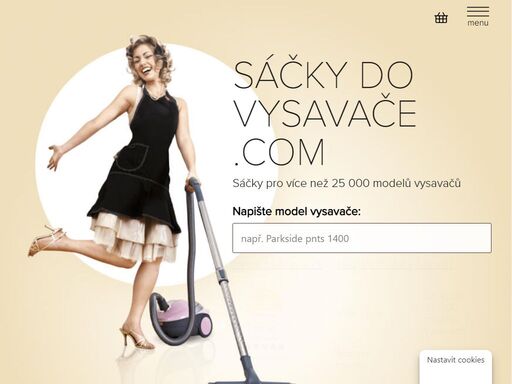 internetový obchod nabízející sáčky do vysavače vysoké kvality za bezkonkurenční ceny. sortiment 5-vrstvých sáčků do vysavače pro více než 16 tisíc typů vysavačů