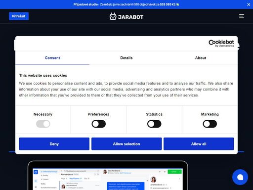 ai kontaktní centrum, které odbaví až 75 % dotazů bez lidského zásahu – lidsky a efektivně.pomáhá operátorům, dělá spokojenější zákazníky a zvyšuje konverze.