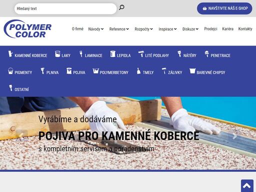 výroba materiálů z epoxidové stavební chemie, podlahové stěrkové a nátěrové systémy, penetrace, lepidla, tmely a dekorativní povrchové úpravy.