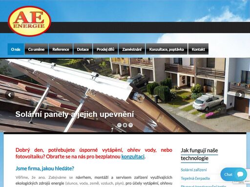 montáž alternativních zdrojů energie v libereckém kraji, solární systémy, tepelná čerpadla, rekuperace. profesionalita návrhů, používání kvalitních produktů vyráběných pomocí špičkových technologií, šetrná a odborná instalace.