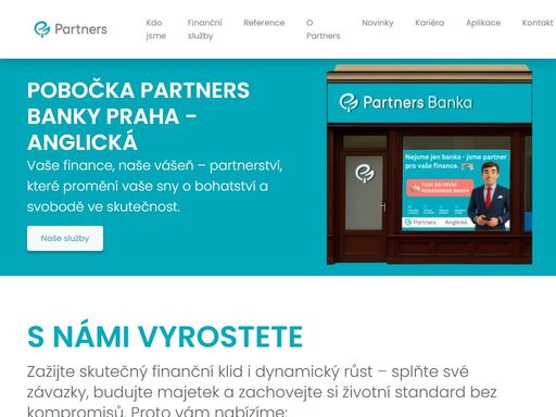 pobočka partners banky praha - anglická poskytuje nezávislé finanční poradenství a osobní finanční plánování. finanční poradce vám pomůže ve sjednání a kalkulaci hypotéky, pojištění nebo investic