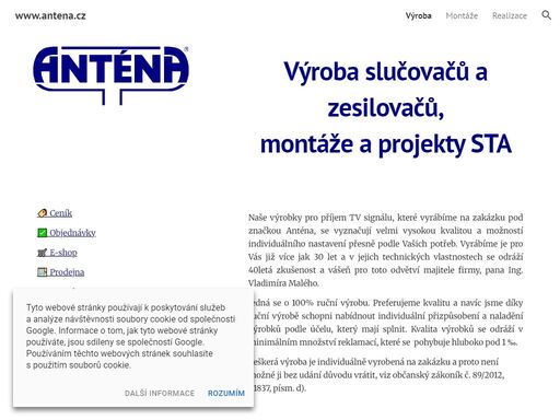 u nás najdete vše pro televizní a satelitních rozvody - jak společné sta, tak individuální. nabízíme poradenství, řešení, prodej a servis už 30 let.