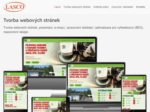 lasco, s.r.o. – tvorba internetových stránek, grafické práce, záznam a zpracování zvuku, ozvučení koncertů