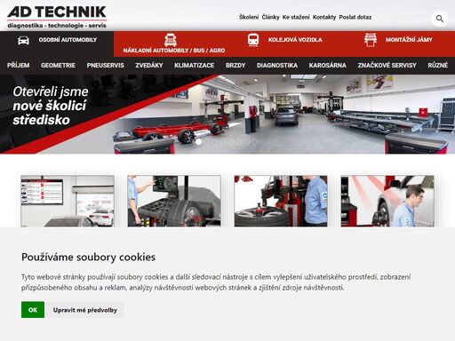 společnost ad technik, s.r.o. poskytuje komplexní služby v oblasti autoservisní techniky a diagnostiky. v sortimentu firmy jsou výrobky renomovaných v