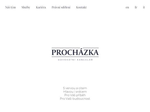 procházka s.r.o., advokátní kancelář