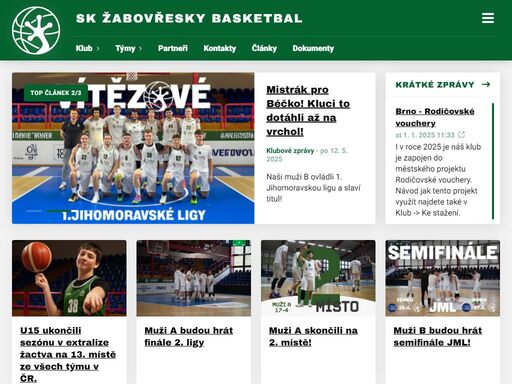 sk žabovřesky basketbalový klub pro malé i velké basketbalisty