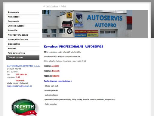 autopro - autoservis v brně