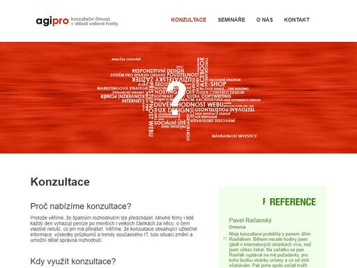 konzultace jako nástroj pro předcházení špatným rozhodnutím při tvorbě webu.