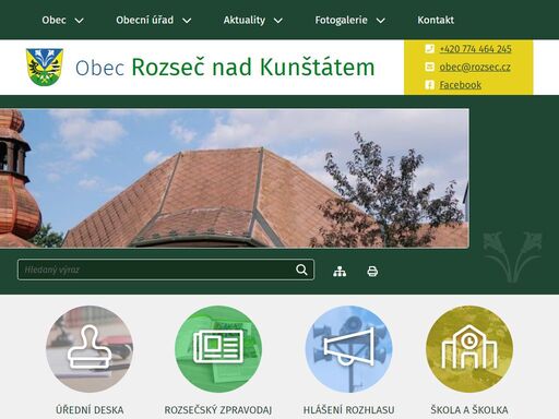 obec rozseč nad kunštátem