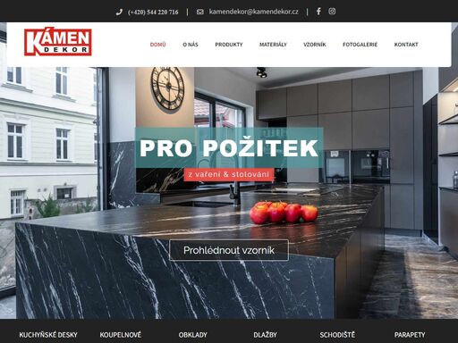 prostřednictvím přírodního i umělého kamene zhmotňujeme lidské sny. nabízíme vám osobní přístup, bezkonkurenční kvalitu a největší výběr materiálů na trhu.