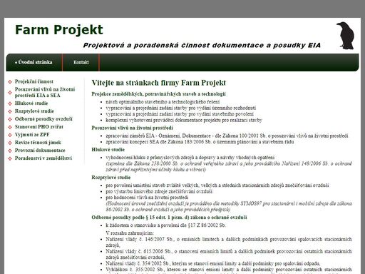 projekce, eia, hlukove a rozptylové studie