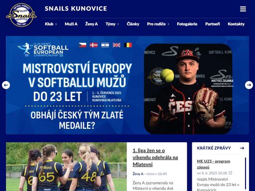 softballový oddíl snails kunovice je sportovním klubem působícím od roku 1987 na území města kunovice.