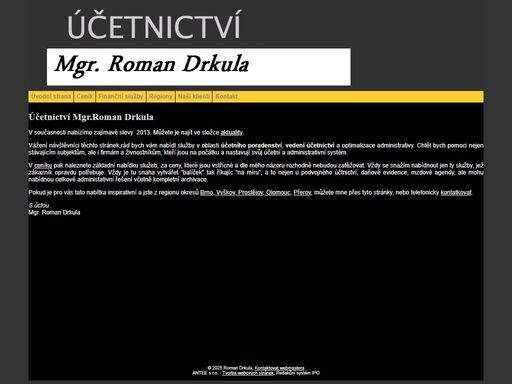 vedení účetnictví, účetní poradenství a daňová evidence v olomouckém a jihomoravském kraji.