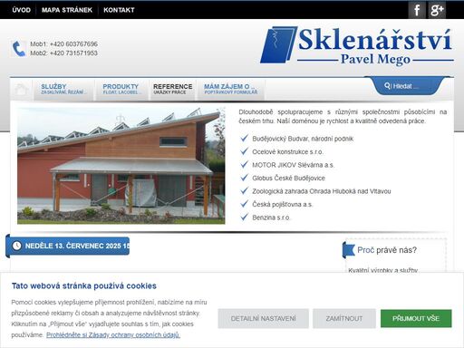 sklenářství pavel mego poskytuje sklenářské práce pro české budějovice a čr. nabízíme zastřešení pergoly, přístřešky a pergoly a skleněné obklady lacobel. 