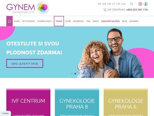 gynekologie a centrum asistované reprodukce gynem nabízí kvalitní nadstandardní péči. gynem provozuje dvě pobočky v praze. a to na praze 8 - ulice ledčická 1 a na praze 6 - ulice na ořechovce 7.