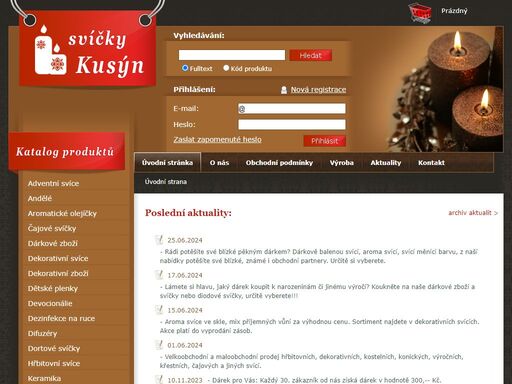 svíčky kusýn  - svíčky kusýn  | ostrava - www.svicky-kusyn.cz