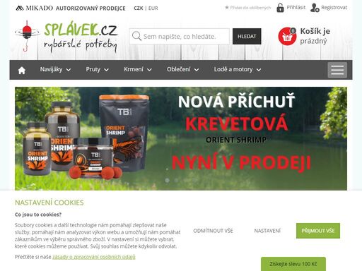 internetový obchod s širokým sortimentem rybářských potřeb pro všechny metody lovu ryb.