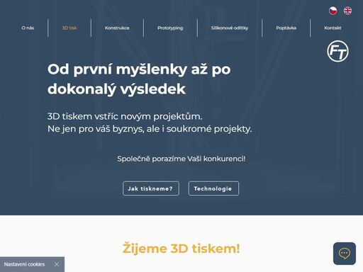 profesionálové v oblasti 3d tisku. zpracujeme váš nápad od návrhu až po finální tisk. tiskneme od plastu přes kompozitní materiály až po kov.