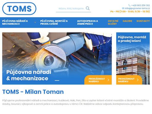 www.pujcovna-toms.cz