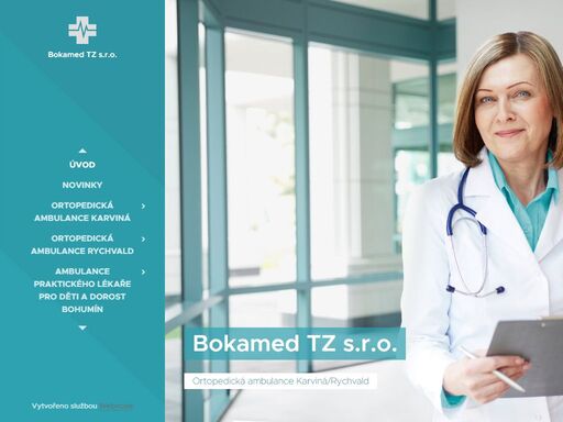 společnost s ručením omezeným bokamed tz s.r.o vznikla v roce 2013 a poskytuje služby v oboru praktický lékař pro děti a dorost v bohumíně a ortopedie a traumatologie pohybového ústrojí v karviné a od března 2020 taky v rychvaldu .