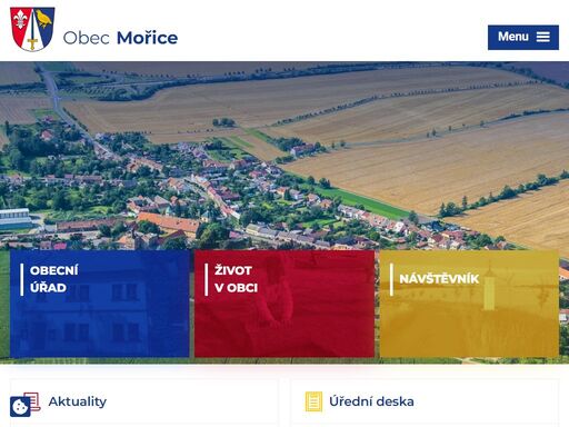 obec mořice se nachází v jižním cípu okresu prostějov. má 513 obyvatel na rozloze 451 ha. obec se má rozhodně čím chlubit, neváhejte a přijeďte se sami přesvědčit.