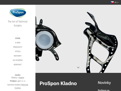 prospon, spol. s r. o. je česká firma, založená v roce 1992 v kladně. zabýváme se vývojem, výrobou i distribucí ortopedických a traumatologických implantátů, nástrojů i dalších zdravotnických prostředků. jedná se zejména o zevní fixátory, kloubní náhrady, vnitřní páteřní fixátory, implantáty a nástroje pro plastiku zkřížených vazů, individuální...