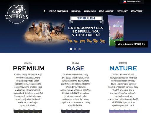 krmiva energys nabízí koním přirozenou výživu a umožňují sestavit krmné dávky, které vyhovují při rekreačním, sportovním i pracovním využití koní.