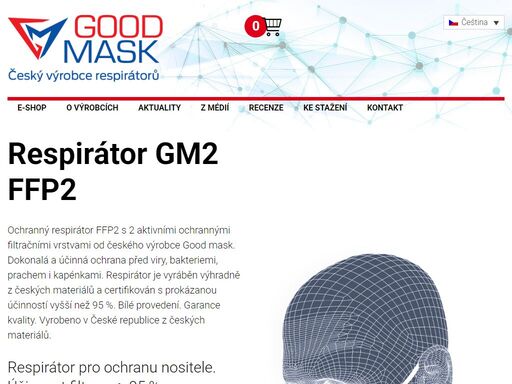 ochranný respirátor ffp2 s dvěma ochrannými filtračními vrstvami s certifikací větší než 95 %. nadstandardní ochrana vyrobena v čr. skladem 39 kč/ks.