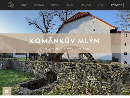kománkův mlýn je historická mlýnská usedlost na horňácku, jižní moravě - místo upřímných setkání. ubytování ve stodola1885 a svatební místo v lonu bílých karpat. 