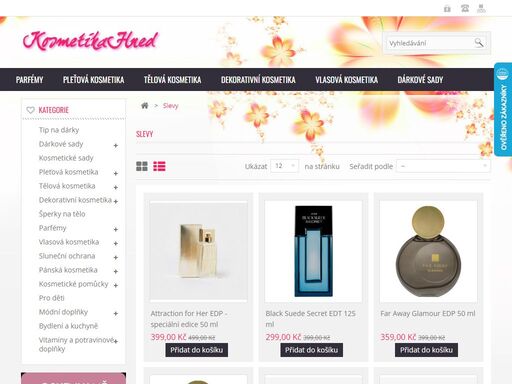 kosmetika a parfémy oriflame a avon