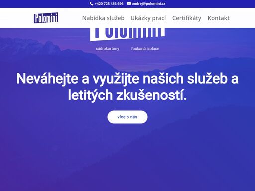 firma polomini nabízí práci se sádrokartony a foukané, ekologické celulózové izolace.