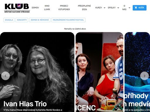 naše akce, městské kulturní centrum červený kostelec koncerty, divadla, pohádky, zábava... kompletní program, vstupenky online, kontakt a všechny informace o městské kulturní centrum červený kostelec.