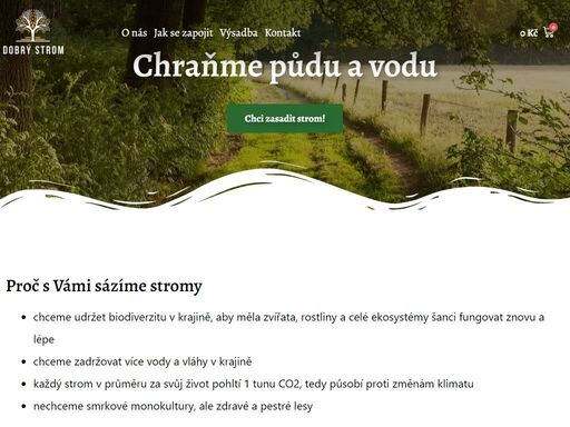 naším cílem je obnova českých lesů tím, že vysazujeme stromy a pomáháme lesům znovu růst tam, kde byly vážně degradovány.