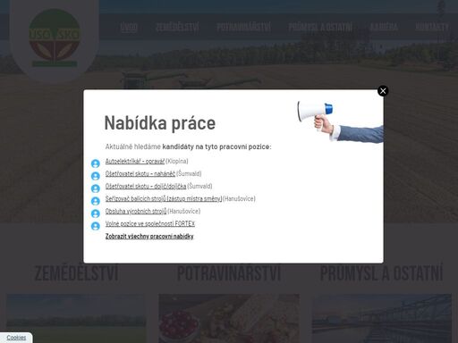 koncern úsovsko je dynamicky se rozvíjející uskupení více jak 30 firem působících v zemědělství, potravinářství, průmyslu, stavebnictví, energetice, obchodu a v dalších odvětvích.