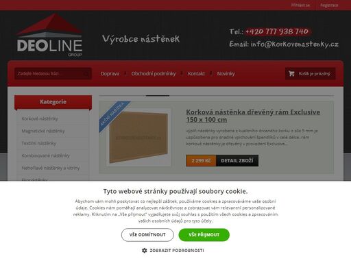 deoline – váš dodavatel nástěnek, korkových nástěnek, magnetických tabulí pro školy, kanceláře i domácnosti. pravidelné slevy na vybrané nástěnky a tabule.