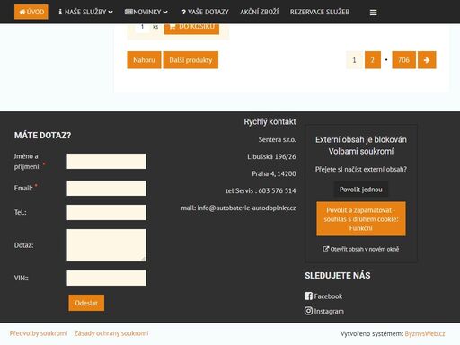 autobaterie-autodoplnky-autosklo-pneuservis. internetový prodej autobaterií, varta, banner, exide,. dále nabízíme autoskla na všechny typy automobilů. střešní nosiče autoboxy, nosiče kol, pneumatiky a další autodoplňky. pneuservis praha 4