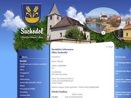 obec suchodol - oficiální webové stránky