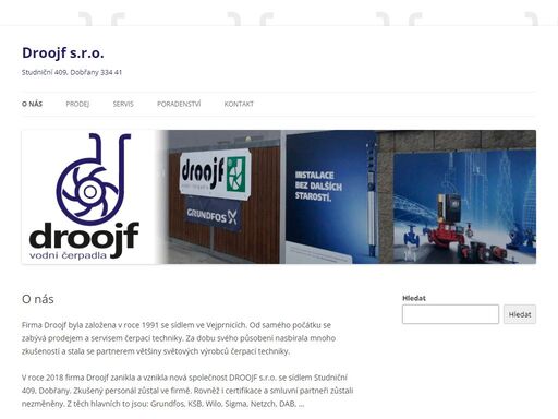 jiří fučík - droojf - prodej a servis vodních čerpadel