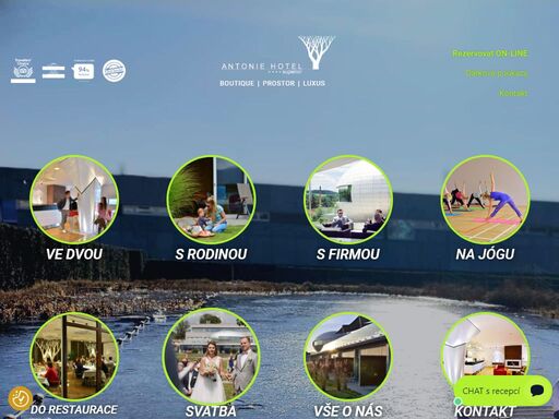 exkluzivní butikový spa resort. jedinečný architektonický koncept. neomezené wellness i spa. masáže, sport i fitness. velmi prostorné pokoje.