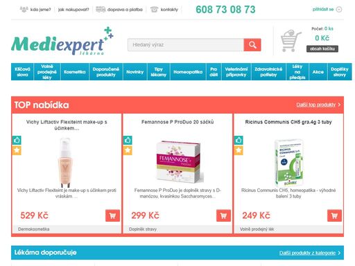 online lékárna mediexpert.cz nabízí nejen volně prodejné léky, ale i léky na předpis. stovky výdejních míst po celé české republice.