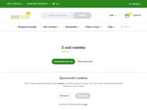 přírodní kosmetika, barvy na vlasy, bylinné přípravky a směsy, čaje, doplňky stravy a vitamíny, 100% ovoce a zelenina v prášku a mnoho dalšího.