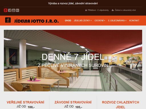 jídelna jotto | veřejné a závodní stravování pro děčín a okolí. rozvoz chlazených jídel, až k vám do domu.