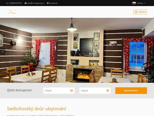 ubytování na horách, penzion s restaurací