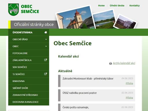 oficiální stránky obce